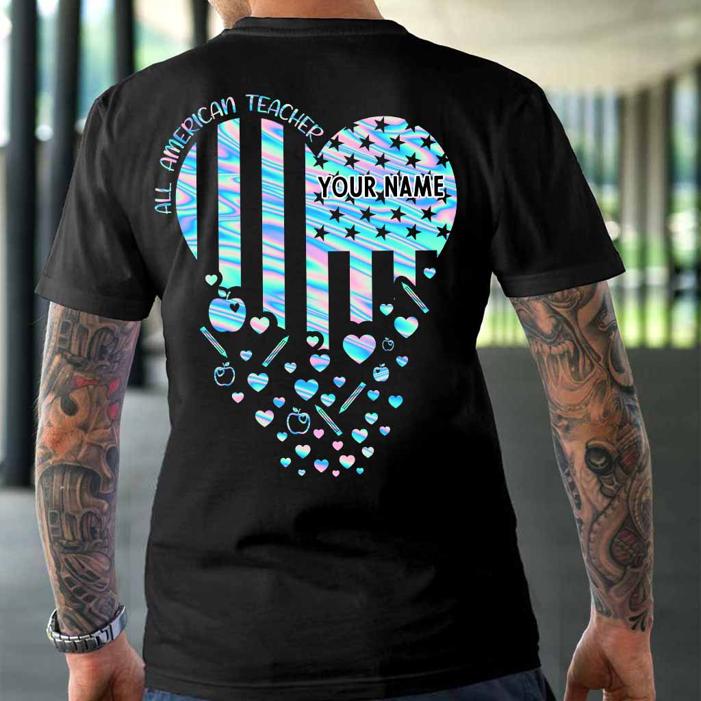 Proud Teacher - Personalized Independence Day T-shirt and Hoodie