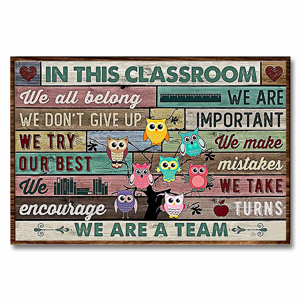 In diesem Klassenzimmer – Lehrerposter