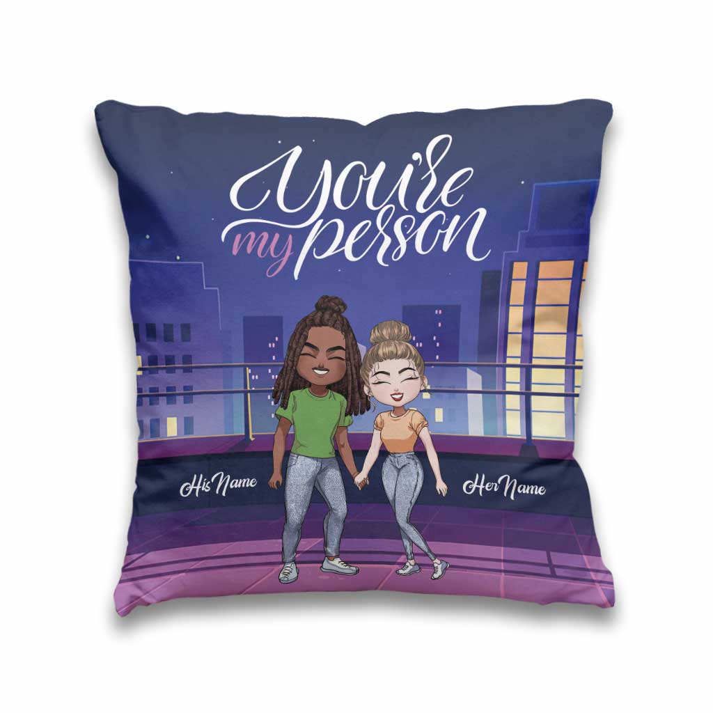 Until We Get The End Of Our Lives - Personalized Couple Throw Pillow