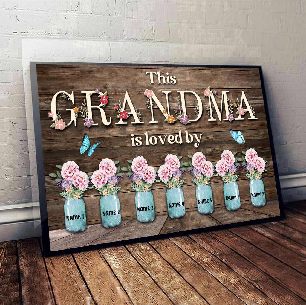 This Grandma Is Loved By - Personalized Mother's day Poster