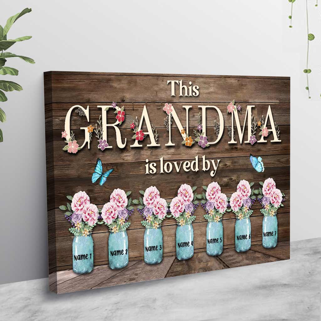 This Grandma Is Loved By - Personalized Mother's day Poster