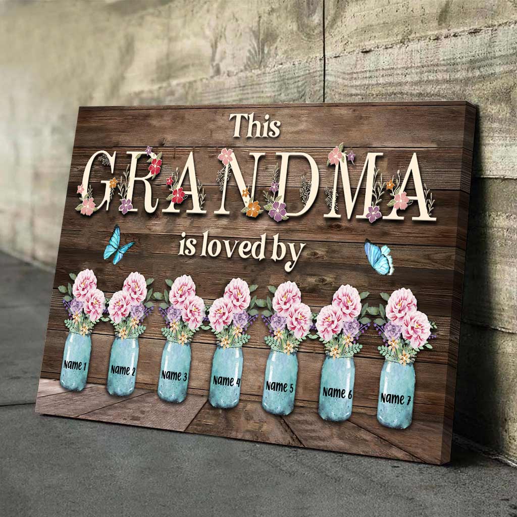 This Grandma Is Loved By - Personalized Mother's day Poster