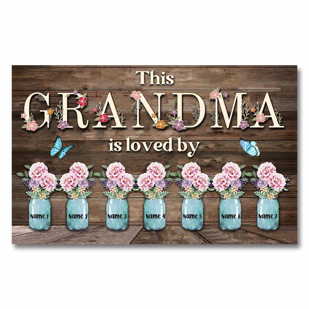 This Grandma Is Loved By - Personalized Mother's day Poster