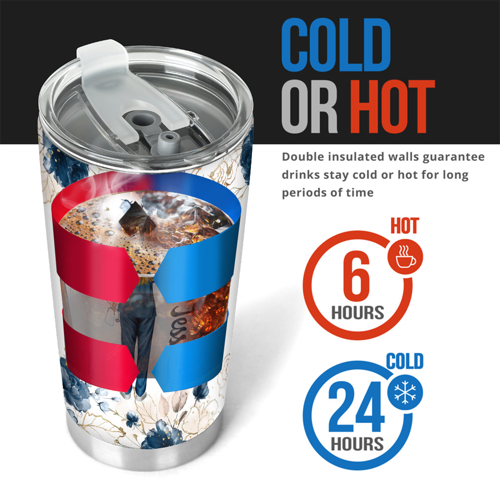 She Works Willingly With Her Hands - Personalized Nurse Tumbler
