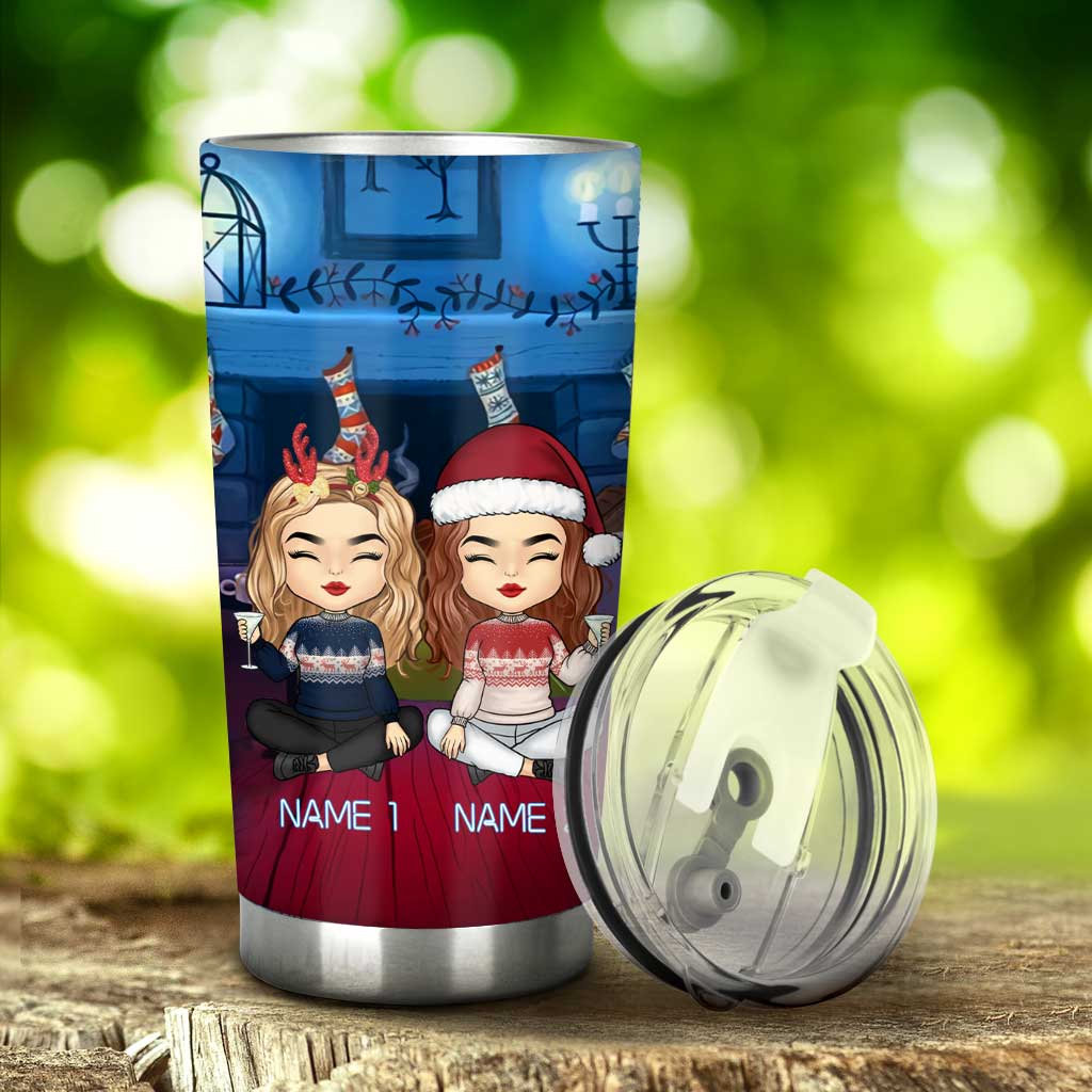 Friends & Alcohol The Glue Holding Shitshow Together - Personalized Bestie Tumbler