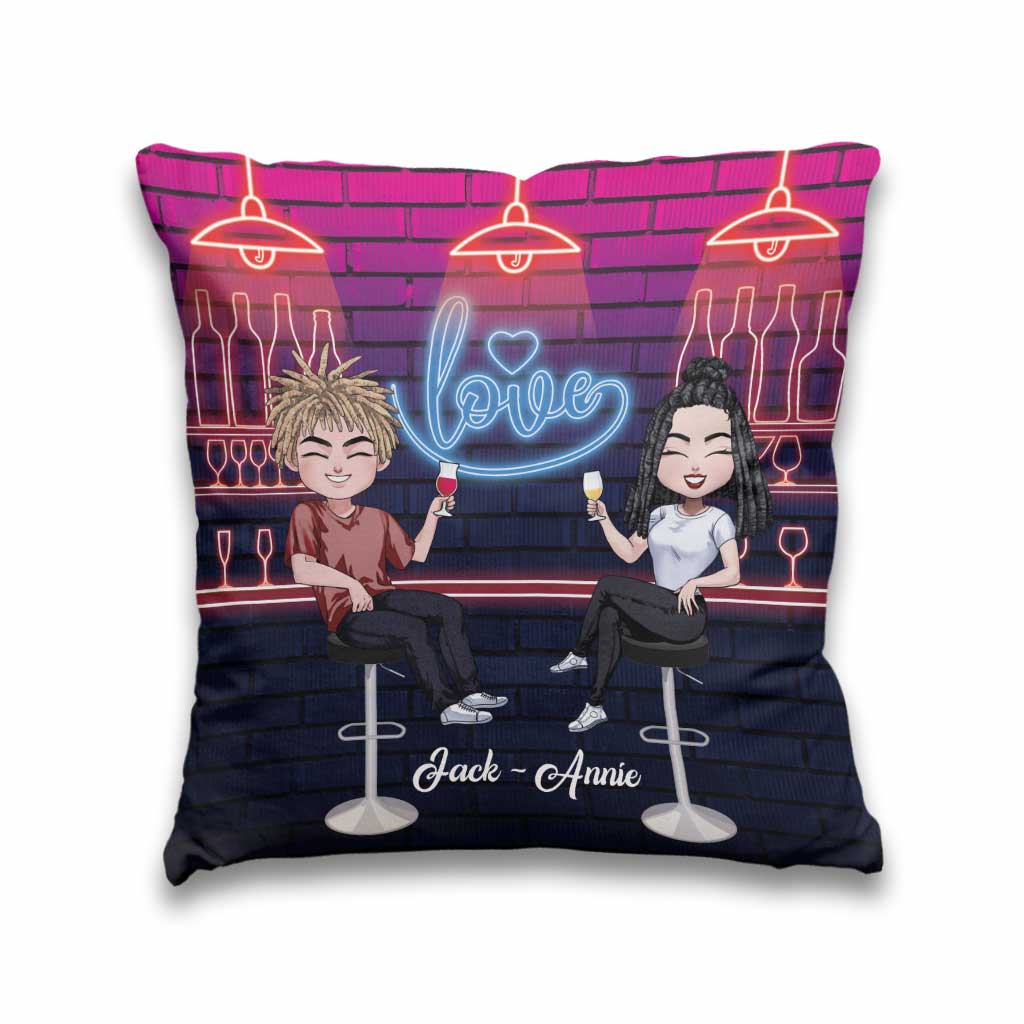 Here's To Another Year - Personalized Couple Throw Pillow
