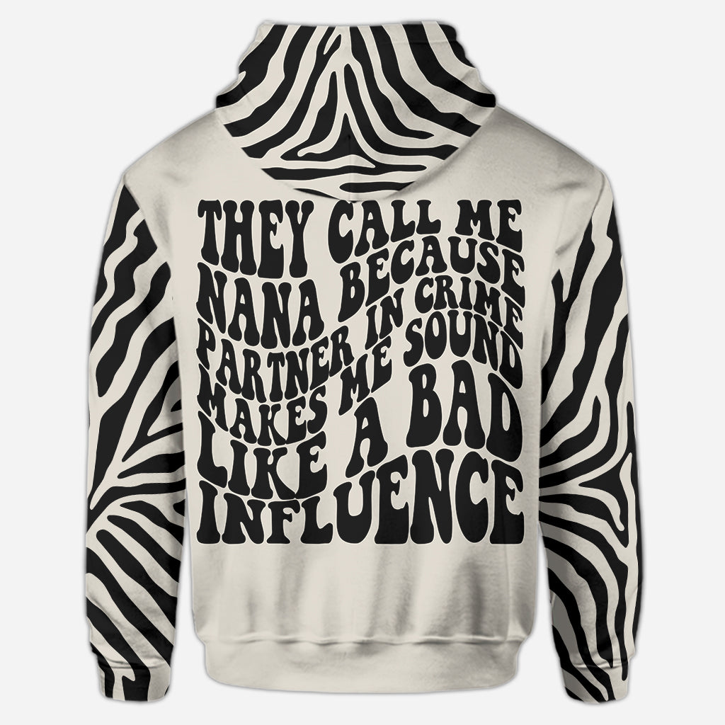 Nana Partners In Crime - Personalized Mother's Day Grandma Hoodie and Leggings