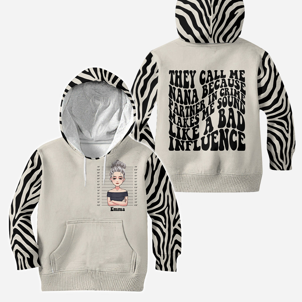 Nana Partners In Crime - Personalized Mother's Day Grandma Hoodie and Leggings