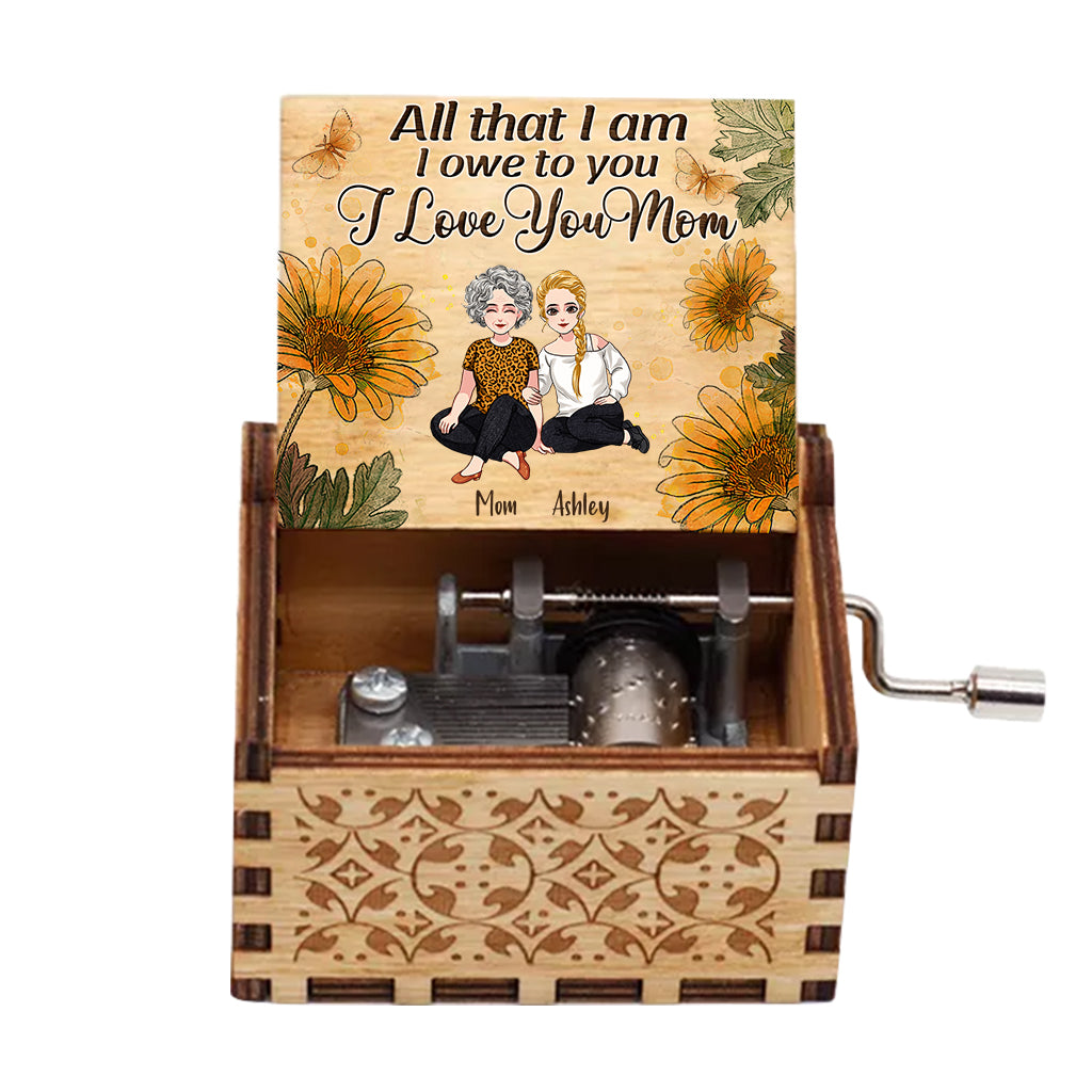 All That I Am - Personalized Mother's Day Mother Hand Crank Music Box