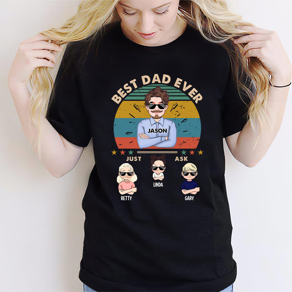Best Dad Ever - Personalized Father T-shirt and Hoodie