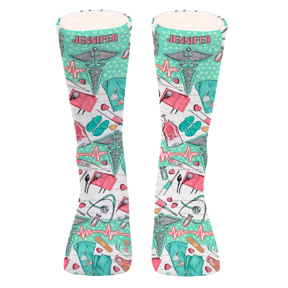 Nurse Life – Personalisierte Krankenschwestersocken