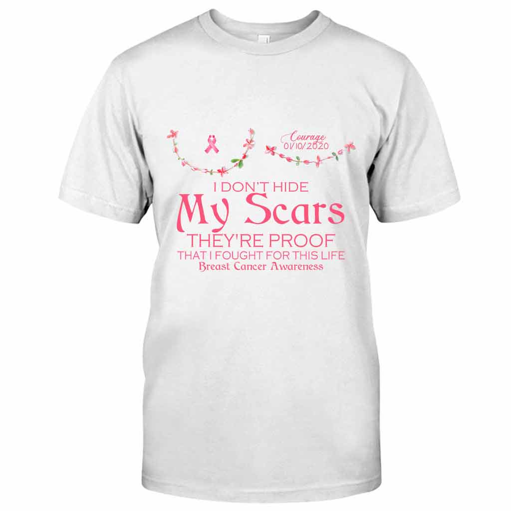 Cicatrices de sensibilisation au cancer du sein - T-shirt et sweat à capuche personnalisés
