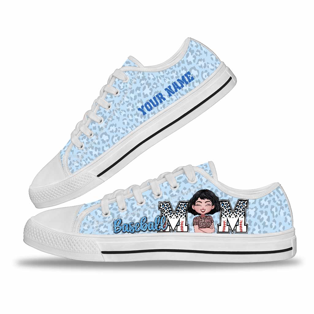 Baseball Mom - Personalized Baseball Low Top Shoes