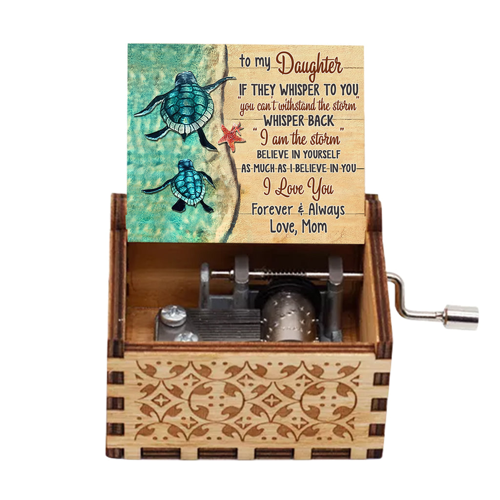 To My Daughter - Personalized Mother's Day Mother Hand Crank Music Box