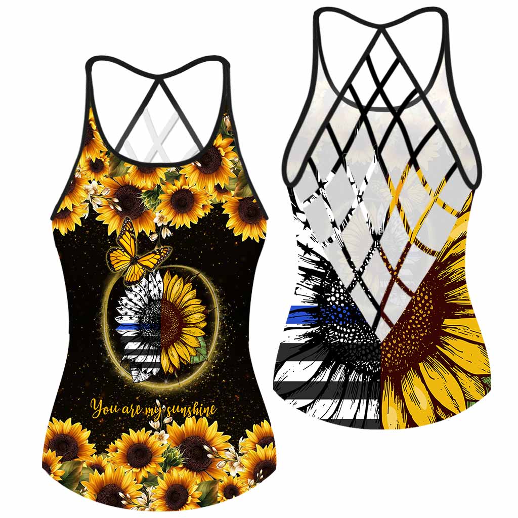 You're My Sunshine - Police Officer Cross Tank Top