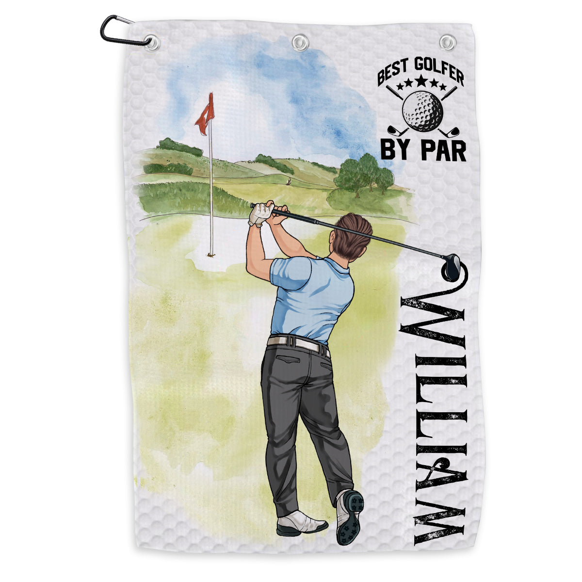 Meine Glücksgolfkappe – personalisiertes Golfhandtuch