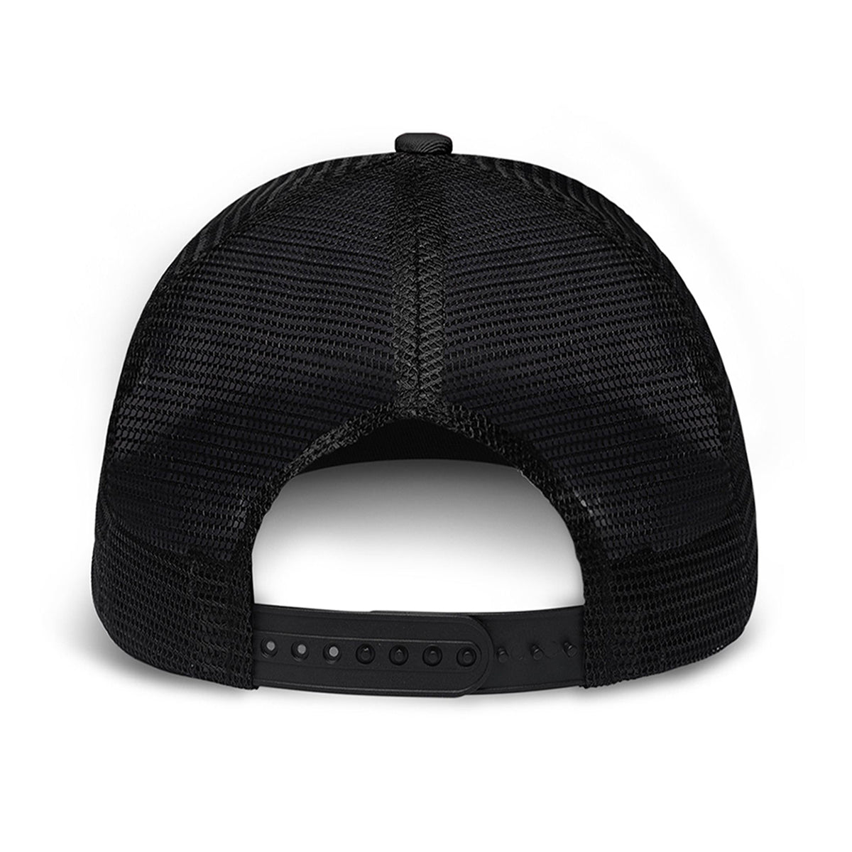 Born To Fish Forced To Work - Personalized Fishing Trucker Hat (Black Mesh)