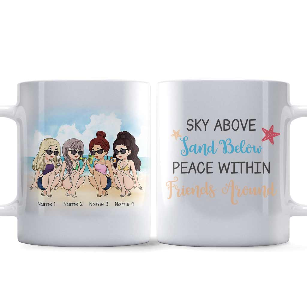Sky Above Sand Below - Personalized Bestie Mug