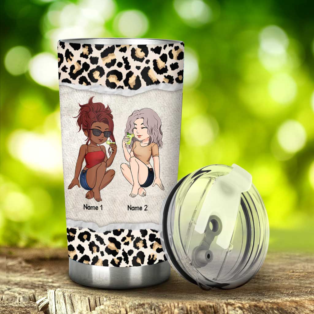Friends And Alcohol The Glue Holding The Shitshow Together - Personalized Bestie Tumbler