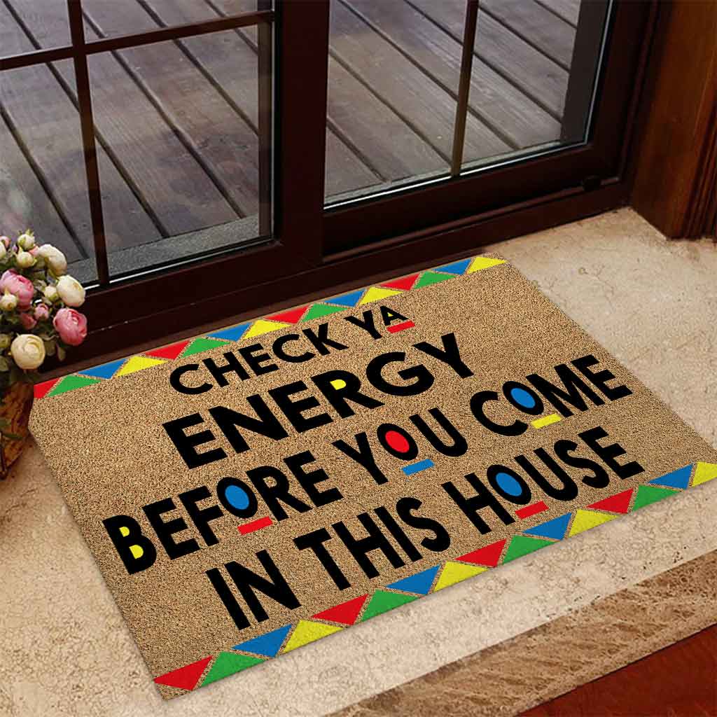 Check Ya Energy - African American Doormat 062021