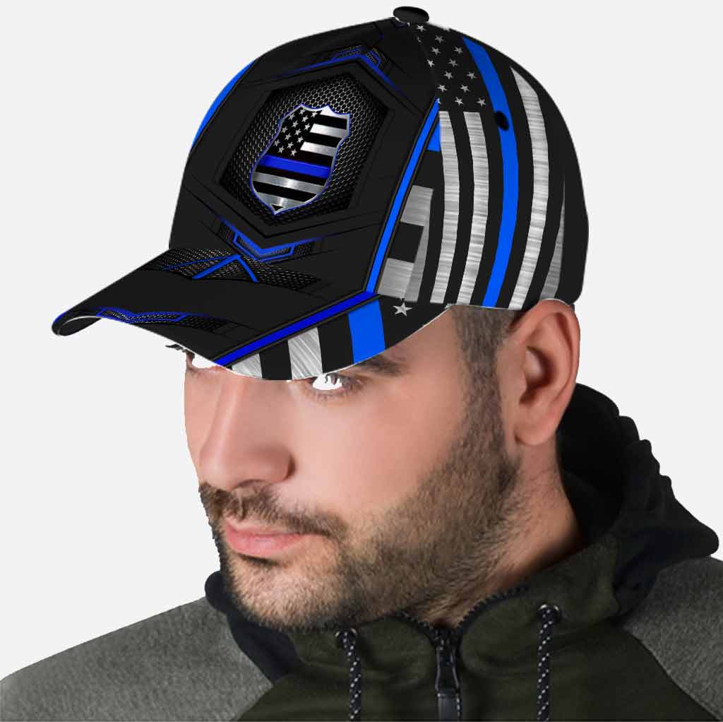 Blue Line - Police Officer Classic Cap With Printed Vent Holes 062021