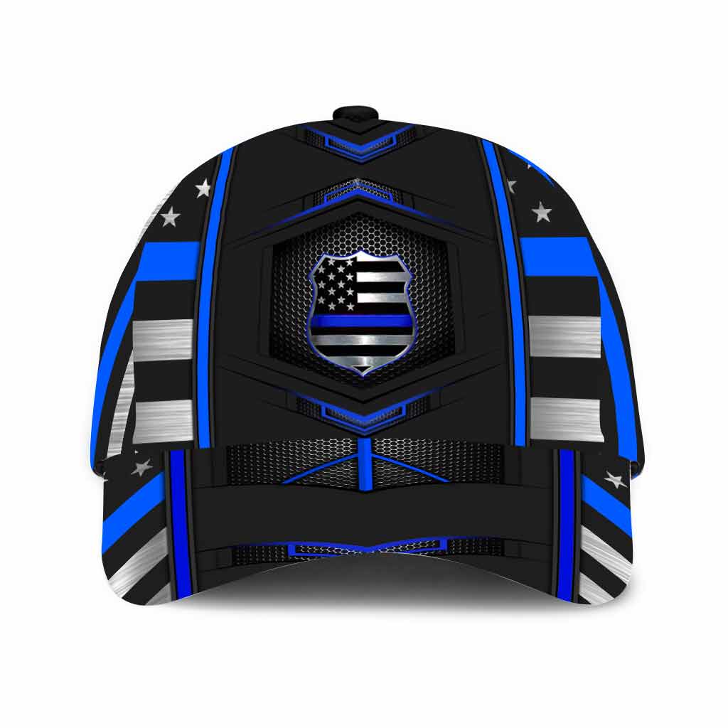 Blue Line - Police Officer Classic Cap With Printed Vent Holes 062021