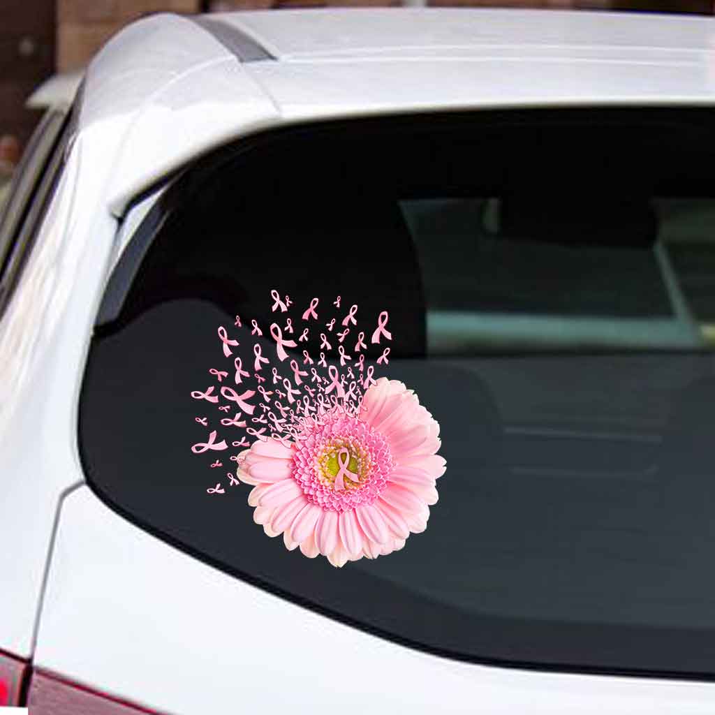 Pink Daisy - Breast Cancer Awareness Decal Full 072021