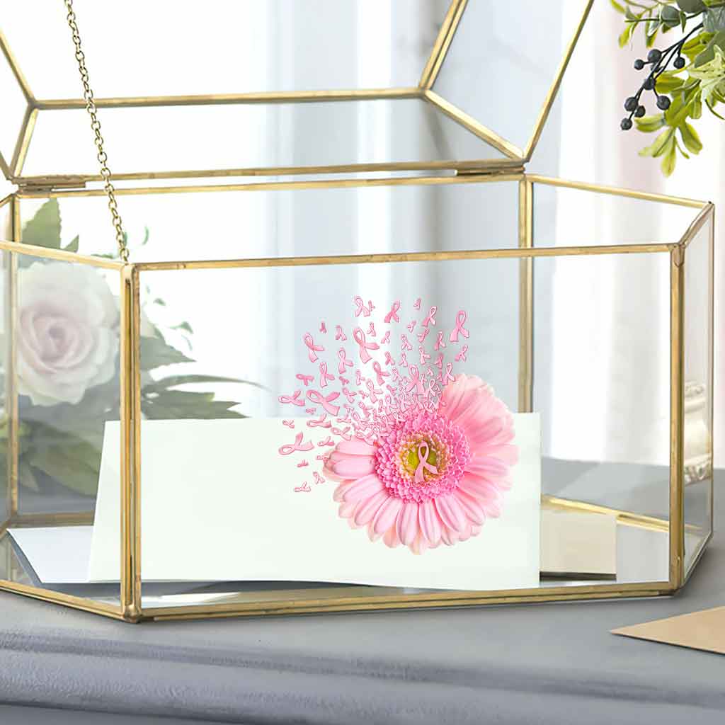 Pink Daisy - Breast Cancer Awareness Decal Full 072021