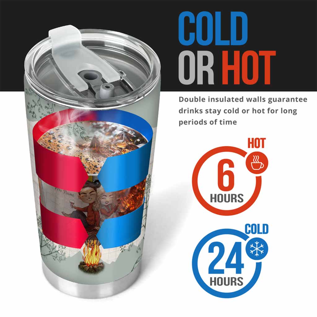 The Best Memories Are Made Camping - Personalized Couple Tumbler