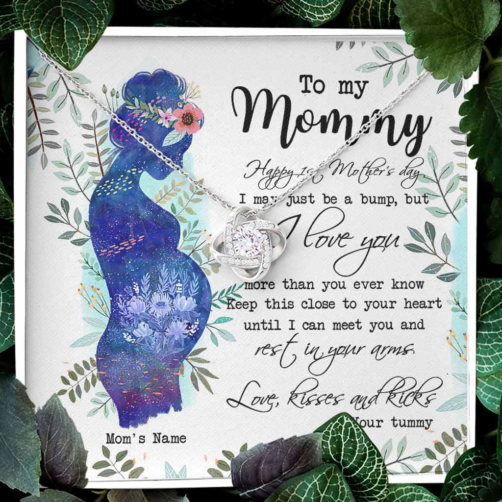 Meaningful 1st Mother's Day Love Knot - Personalized Mother Love Knot Necklace