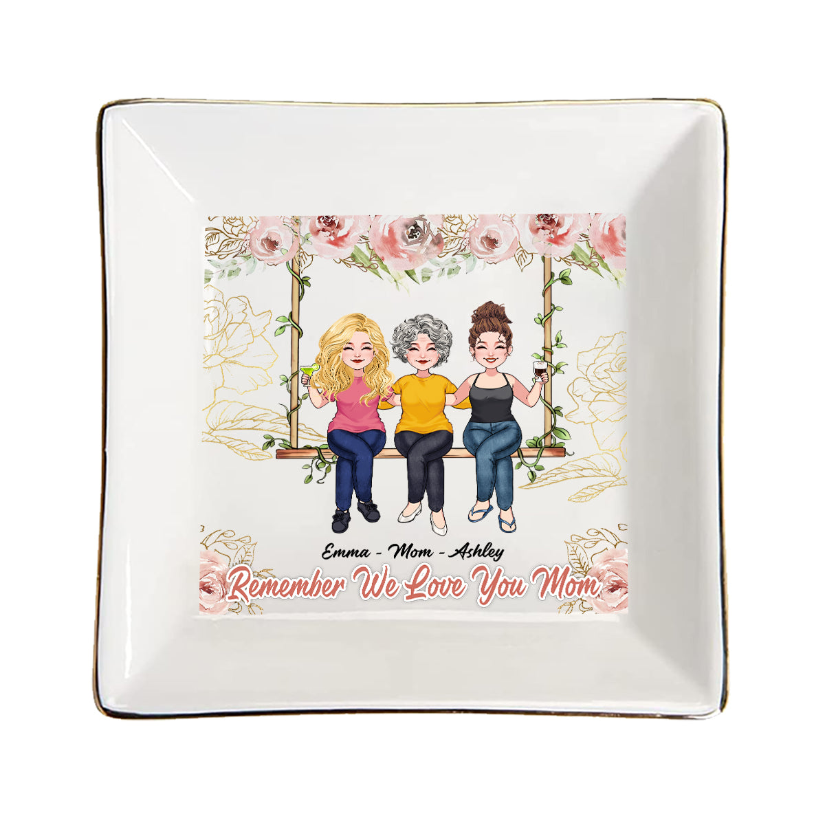 Remember I Love You Mom - Personalized Mother's Day Mother Jewelry Dish