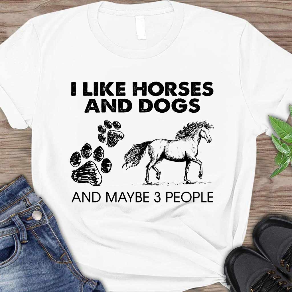 Like 3 People - Horse T-shirt And Hoodie 062021