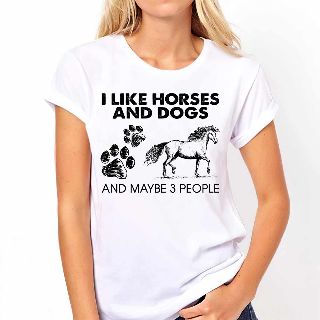 Like 3 People - Horse T-shirt And Hoodie 062021