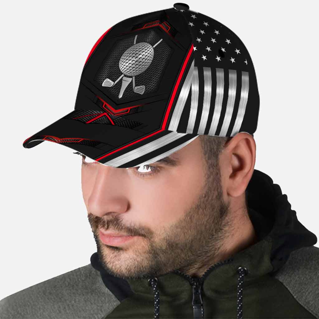 Golf Classic Cap With Printed Vent Holes 062021