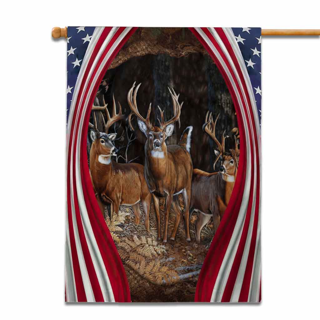 Chasse à l'amour - Drapeau de jardin