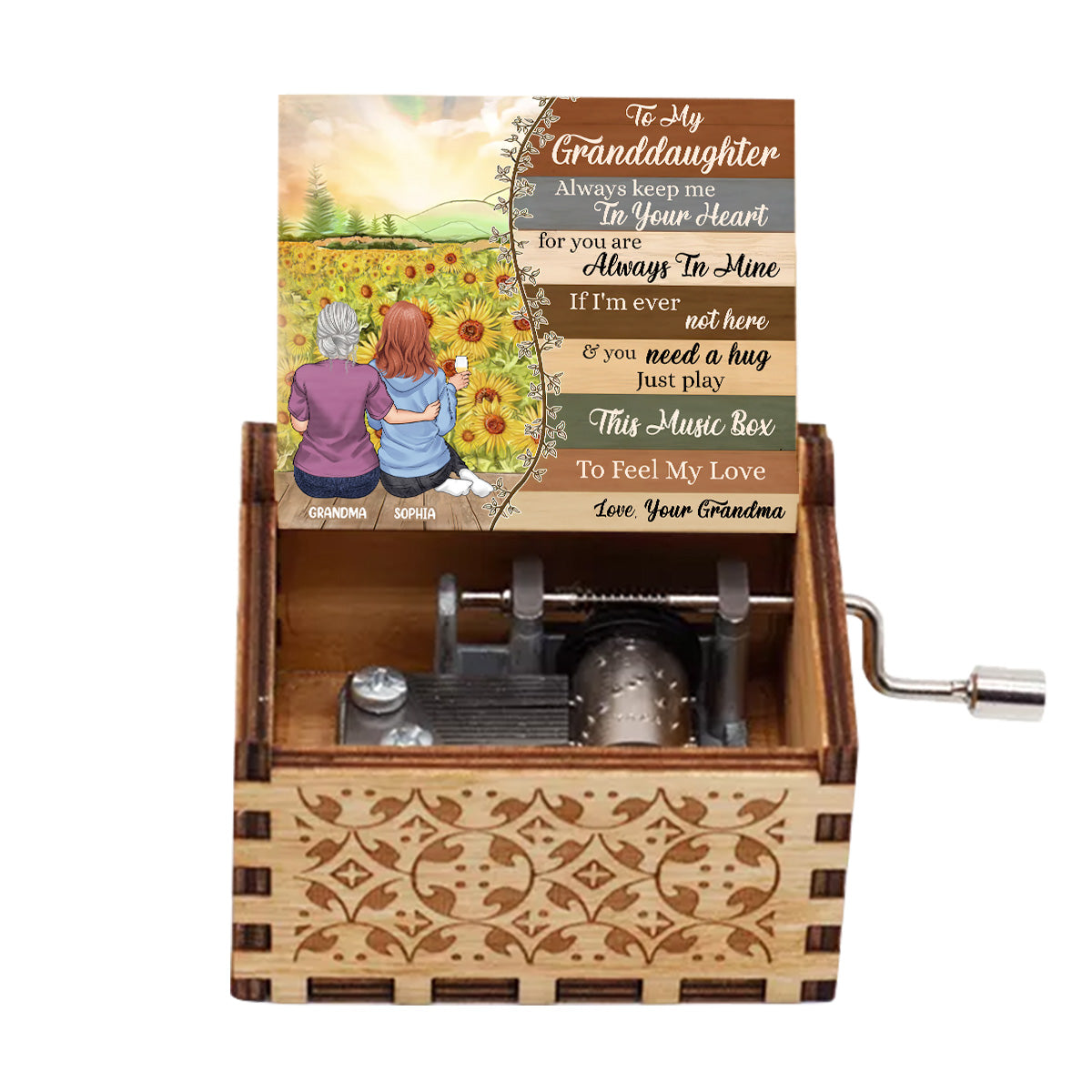 Someday When The Pages - Personalized Mother's Day Grandma Hand Crank Music Box