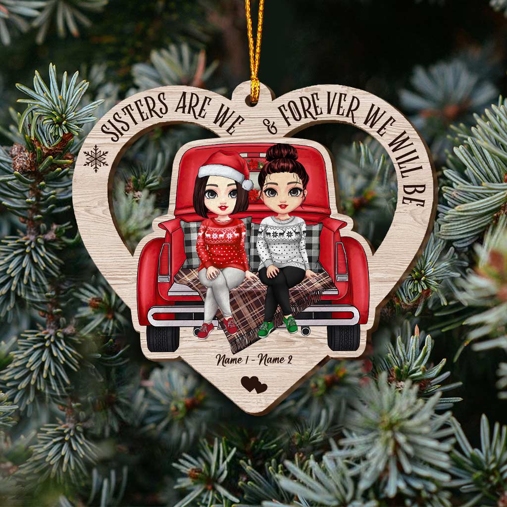 Besties Forever - Personalized Christmas Bestie Ornament