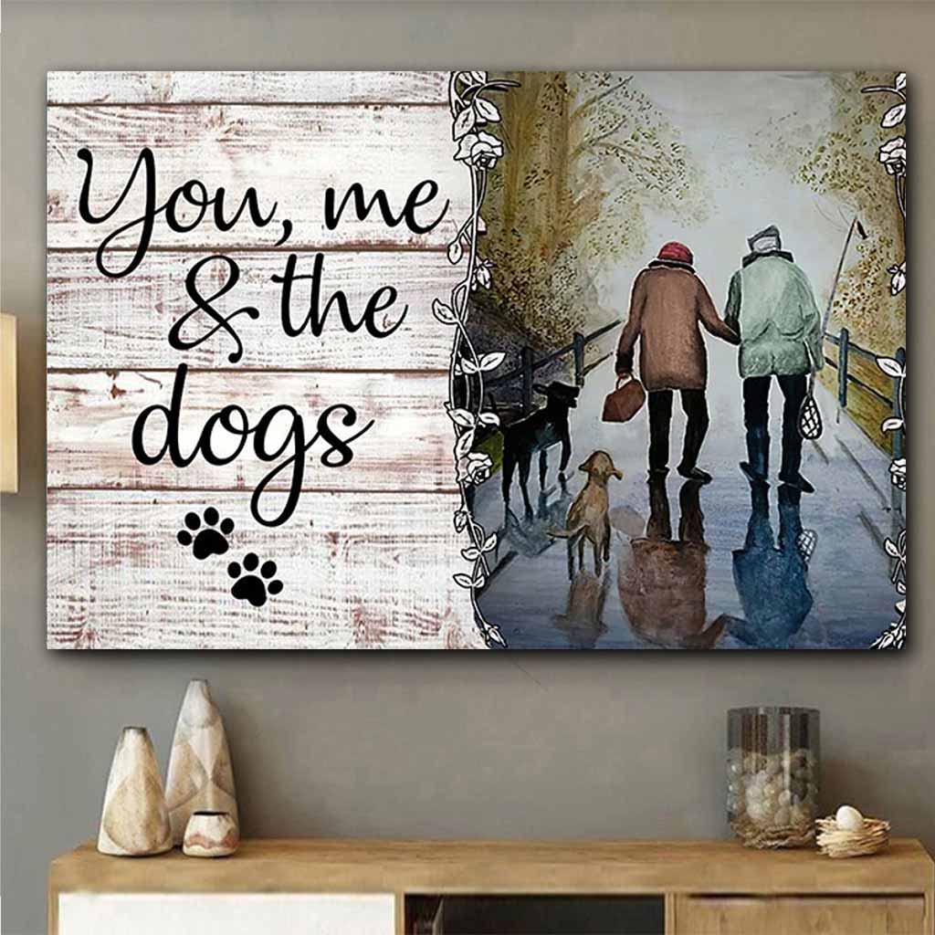 You, Me And The Dogs - Fishing Poster
