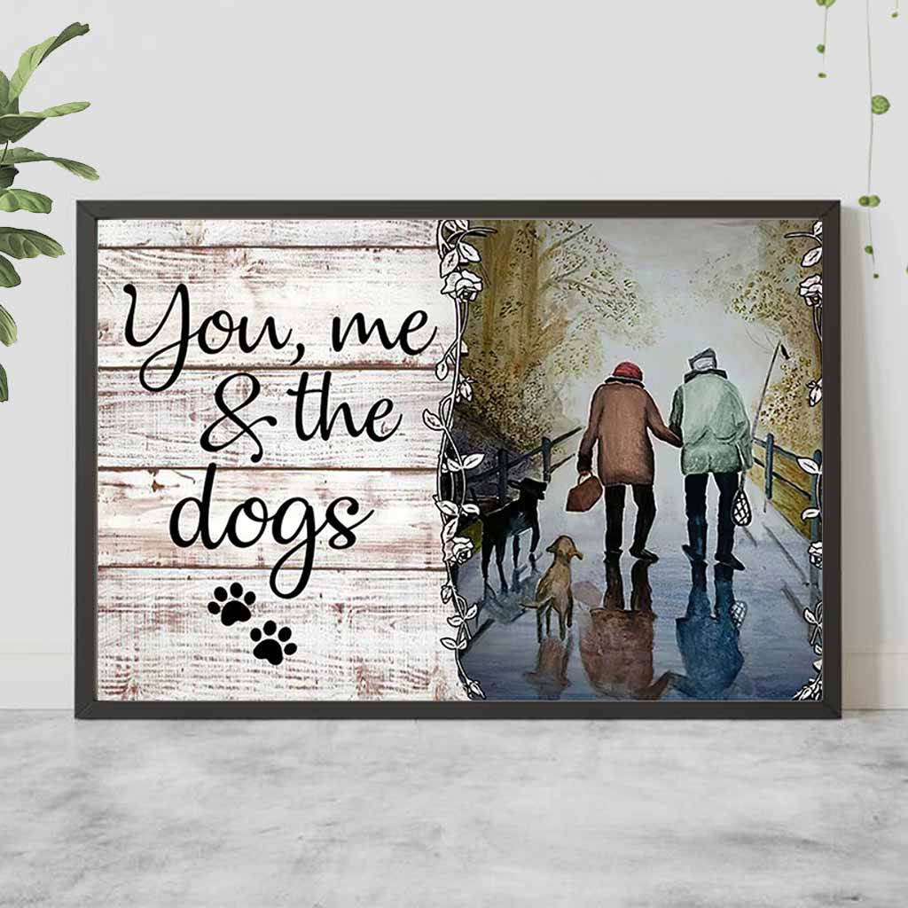 You, Me And The Dogs - Fishing Poster