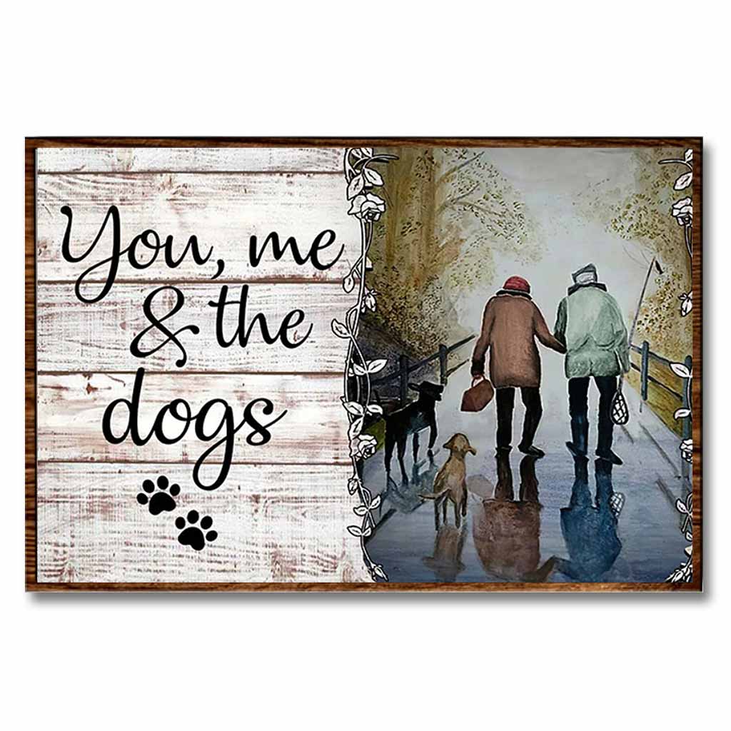 You, Me And The Dogs - Fishing Poster