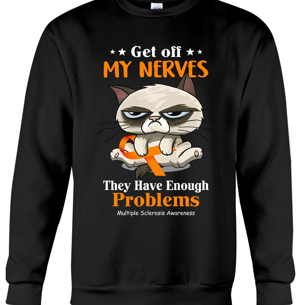 Get Off My Nerves - Multiple Sclerosis Awareness T-shirt And Hoodie 092021