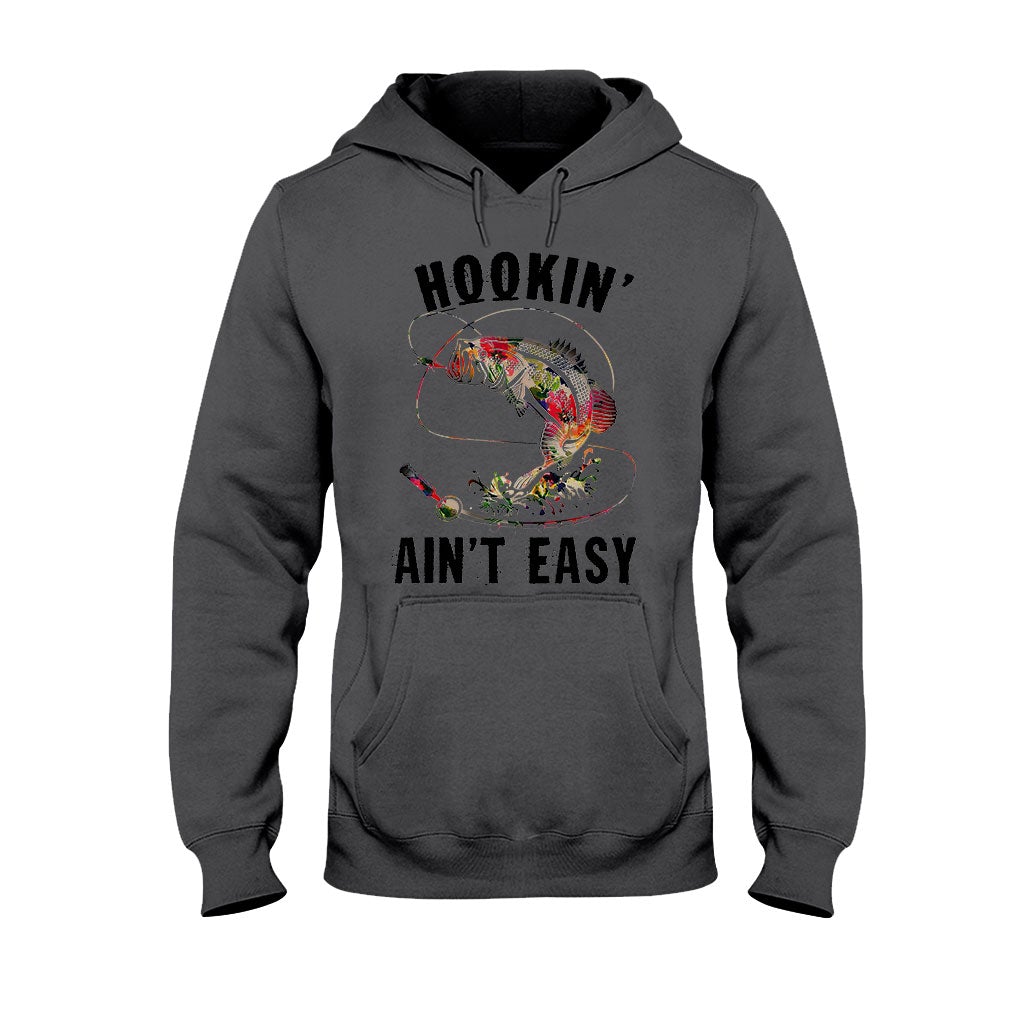 Hookin' Ain't Easy - Fishing T-shirt and Hoodie 1121