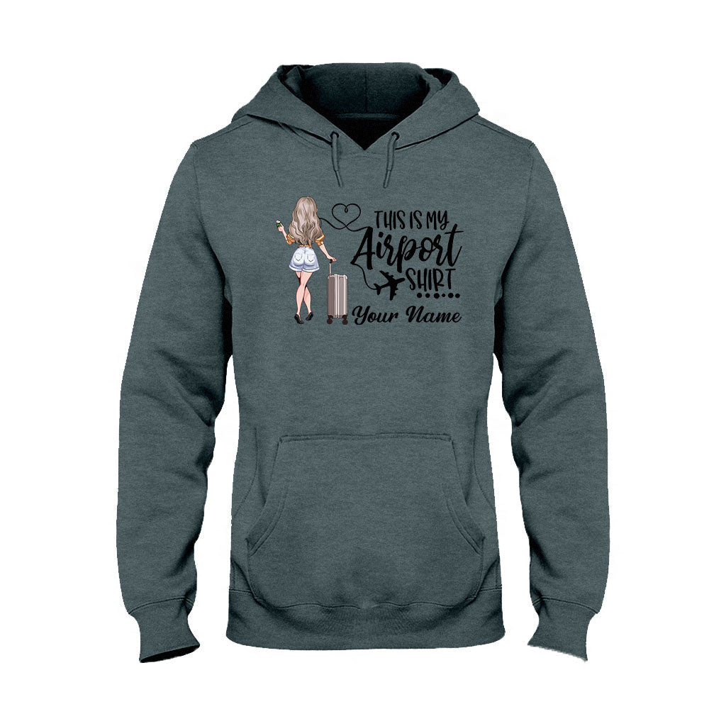 This Is My Airport Shirt - Personalized Travelling T-shirt and Hoodie