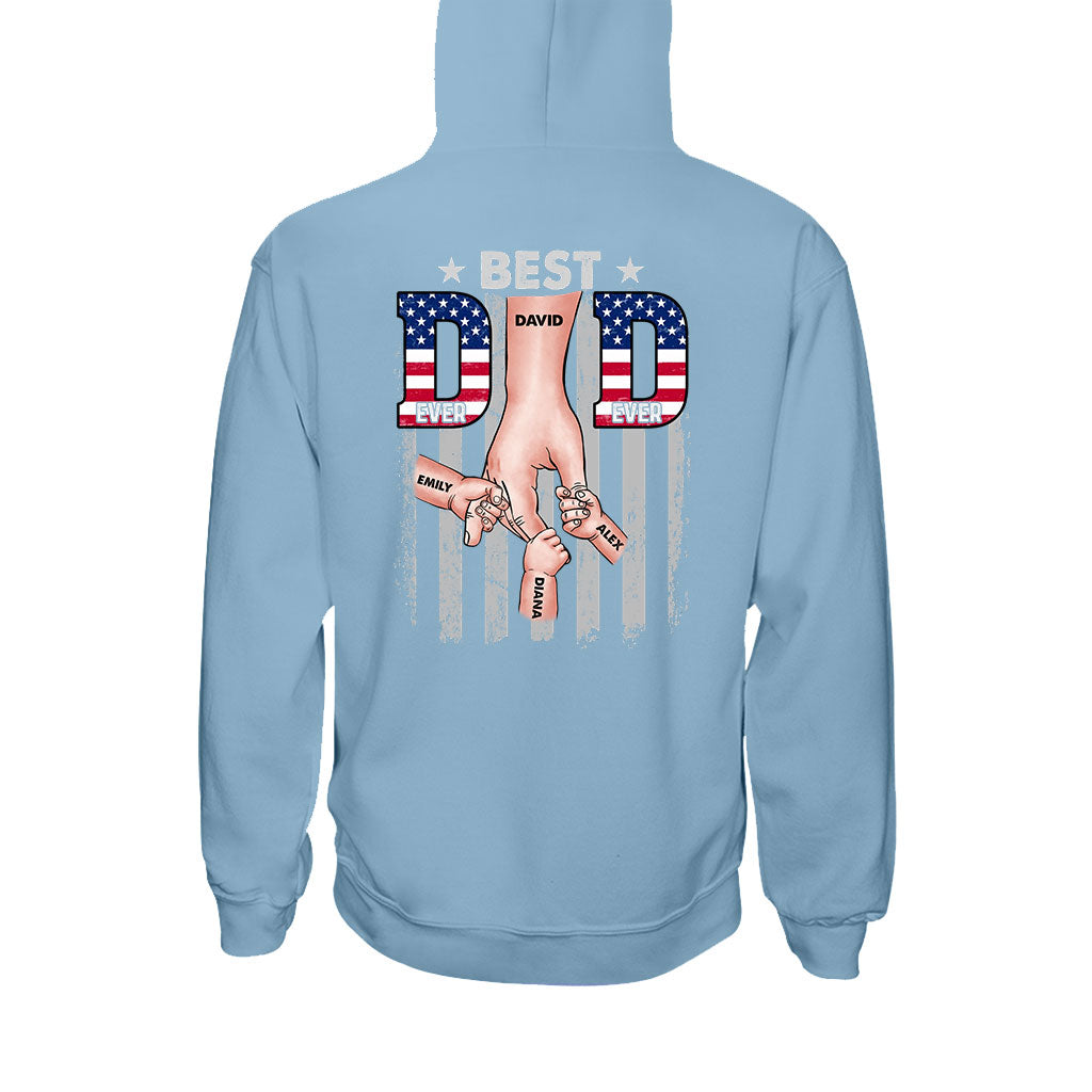 Best Dad Ever - Personalized Father T-shirt and Hoodie