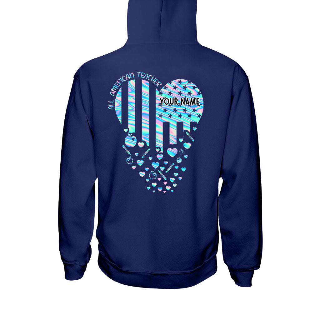 Proud Teacher - Personalized Independence Day T-shirt and Hoodie