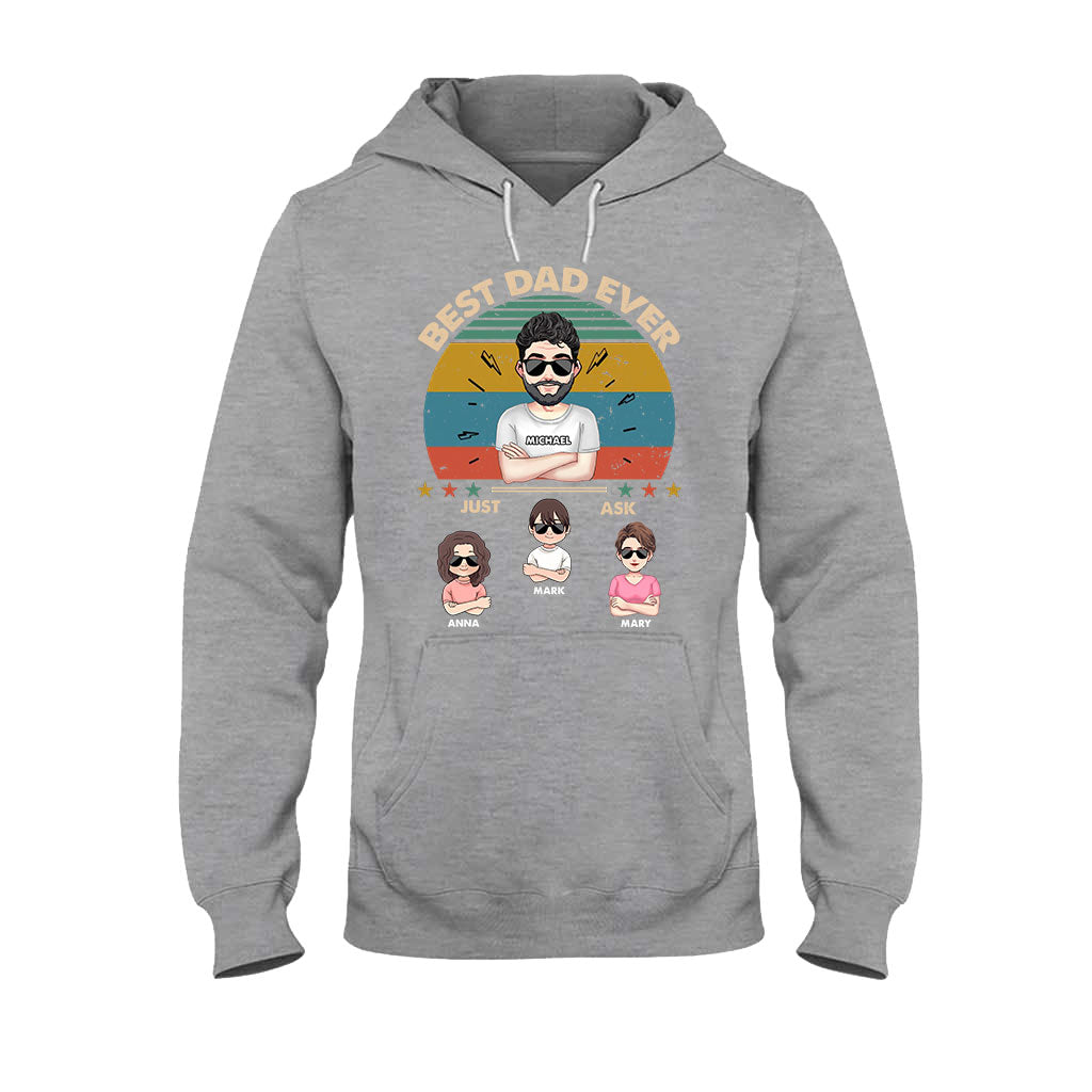 Best Dad Ever - Gift for dad, dad, mom, grandpa, grandma, grandpa - Personalized T-shirt And Hoodie