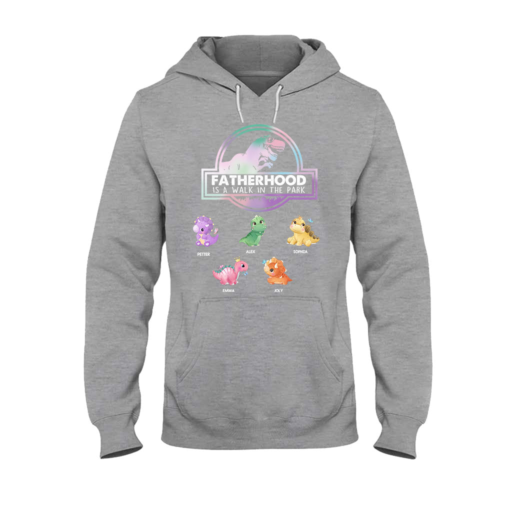 Fatherhood Is A Walk - Gift for dad, grandpa - Personalized T-shirt And Hoodie