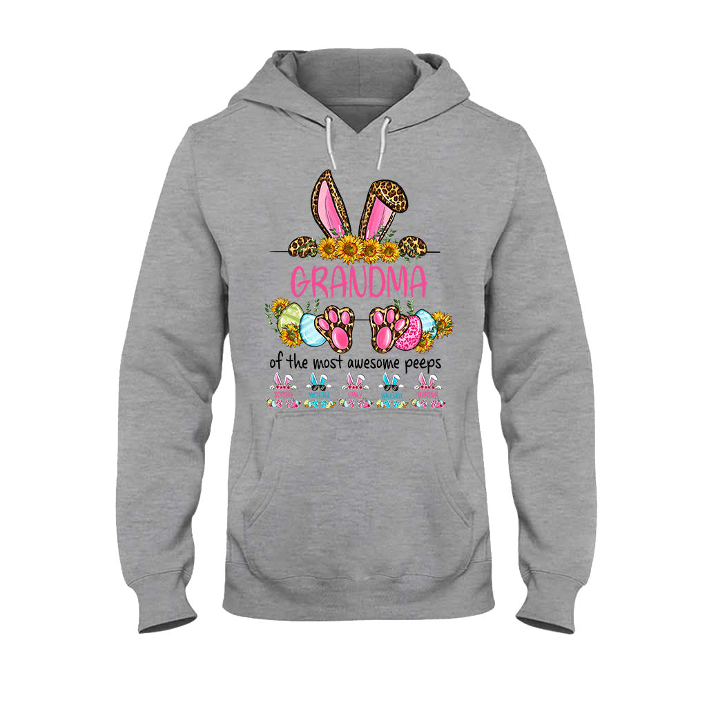 Grandma Of The Most Awesome Peeps - Personalized Mother's Day Easter Day Grandma T-shirt and Hoodie
