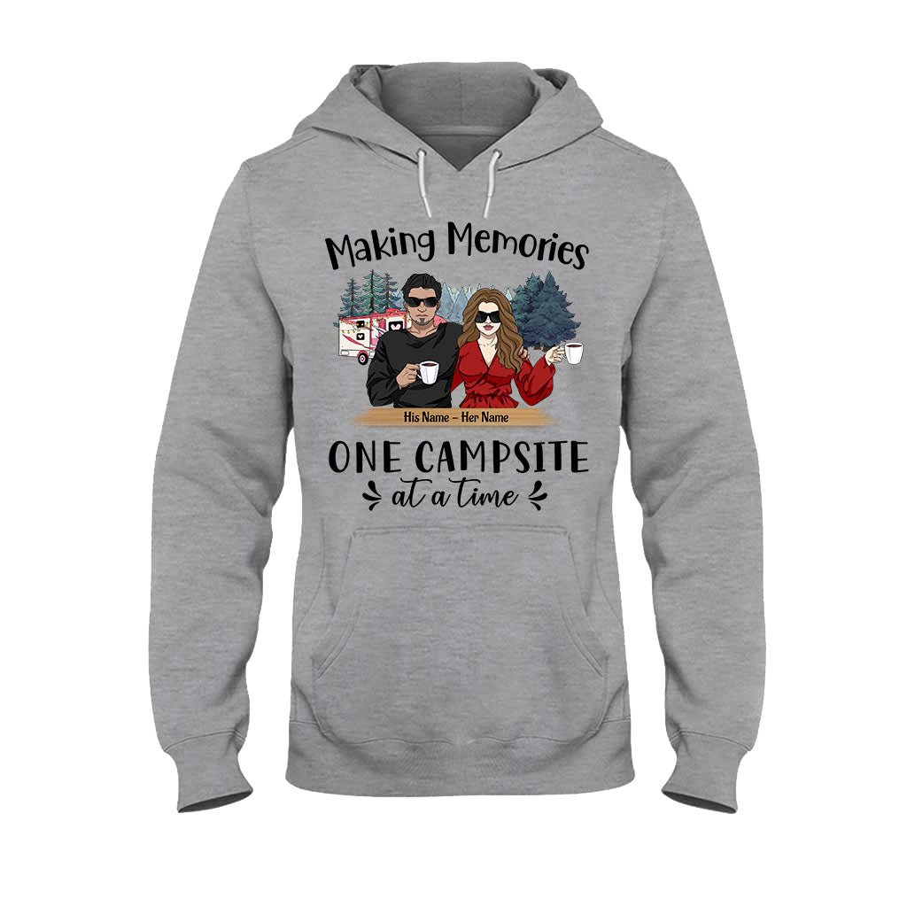 Just Two Of Us Camping Couple - Personalized T-shirt and Hoodie