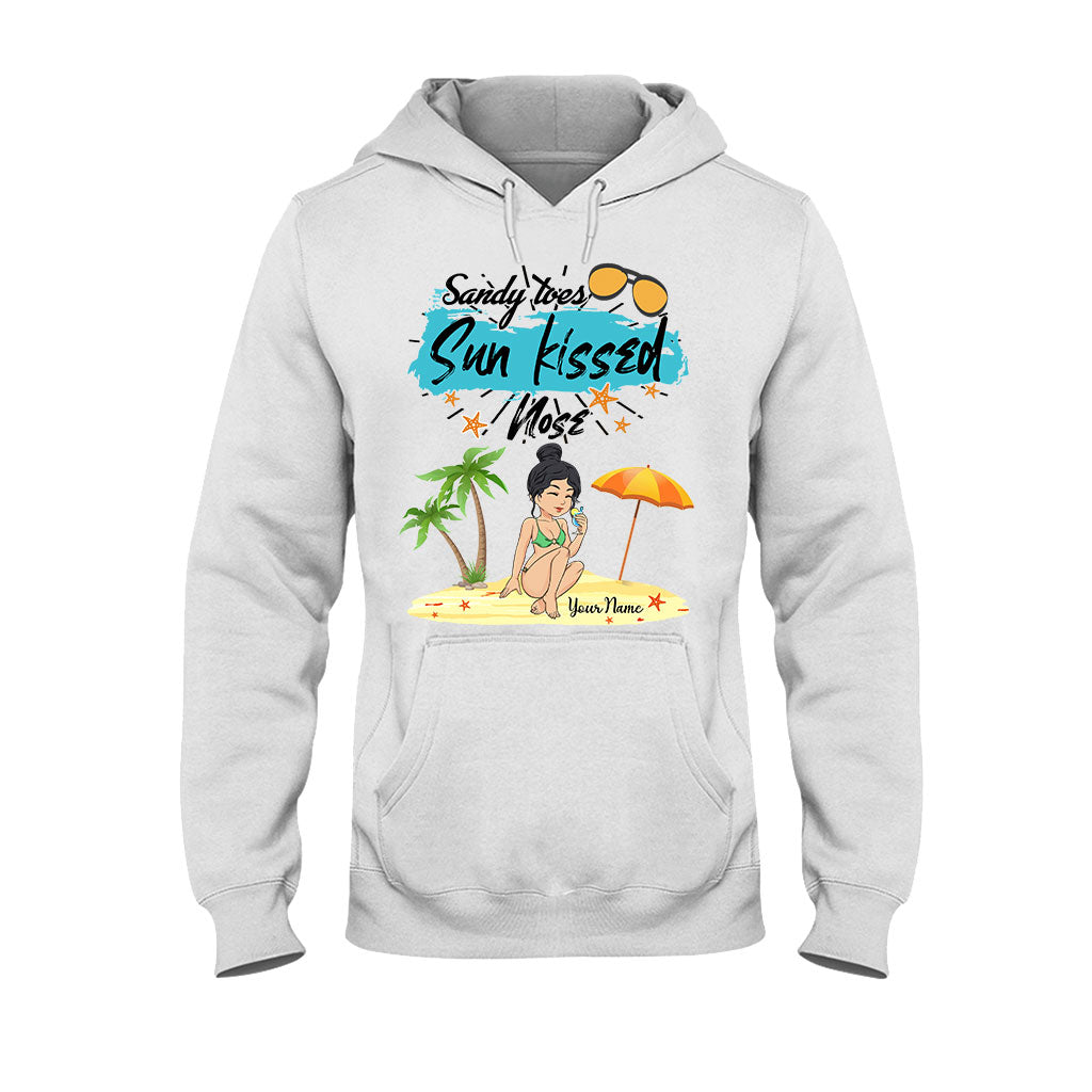 Sandy Toes Sunkissed Nose - Personalized Sea Lover T-shirt and Hoodie